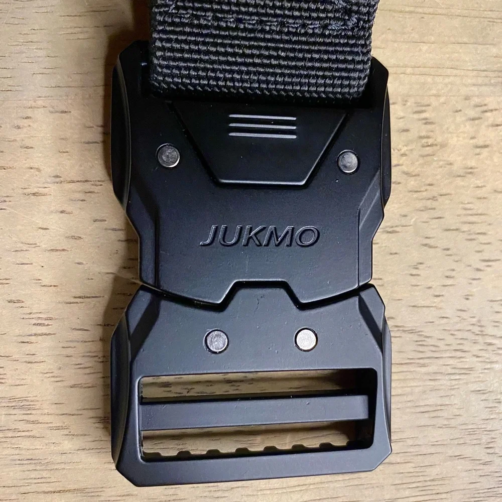 JUKMO Quick‎ Release Belt Tactical Military Work Black XXL Stretch Seat Belt